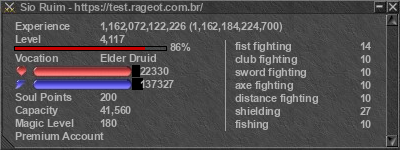 Assinatura do jogador Sio Ruim